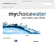 Tablet Screenshot of mychoicewater.com